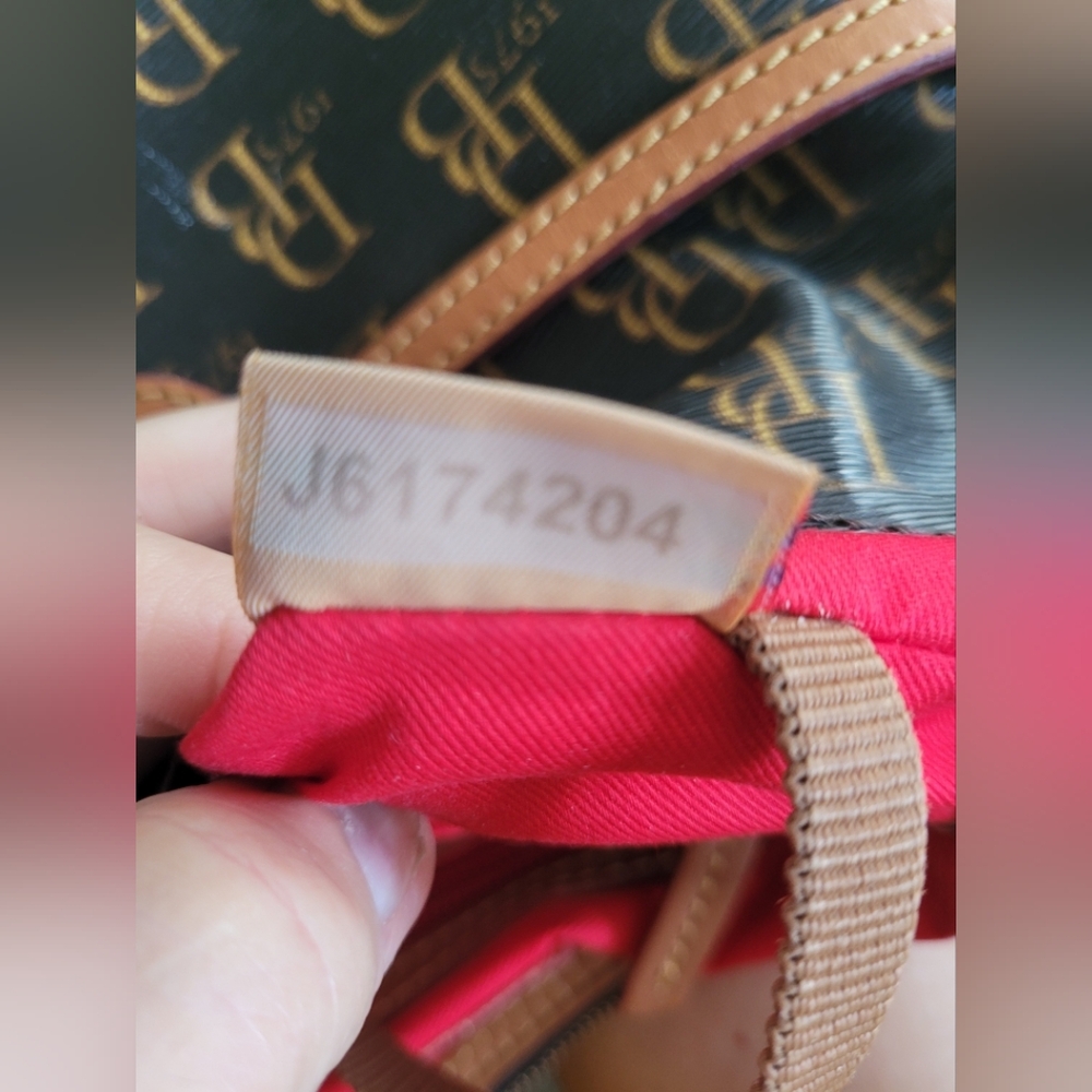 Dooney & Bourke Brown Monogram Shoulder Bag - Picture 13 of 13